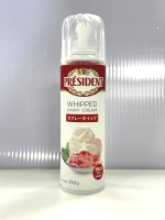 按壓噴式鮮奶油(總統) 250g*12罐/箱